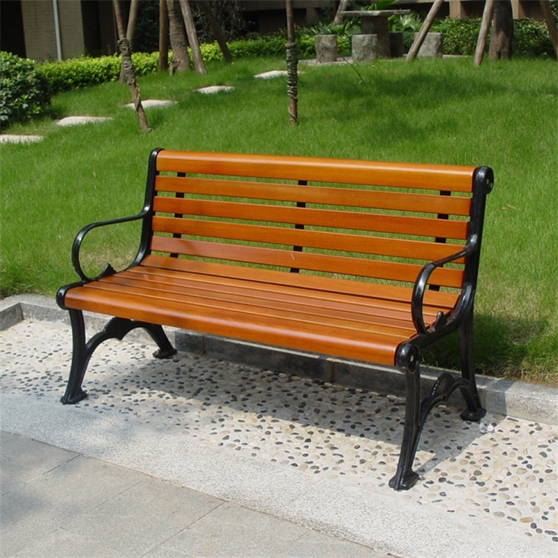 outdoor furniture 183cm wooden bench public park rustic wood plastic composite bench seating outside garden patio seat bench