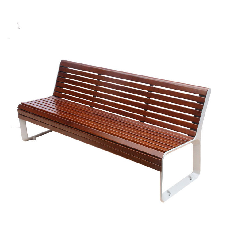 outdoor wpc bench seat outside public park wood plastic composite slat seating bench garden furniture patio hardwood bench chair