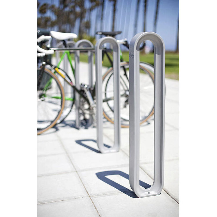 custom outdoor street public metal vertical bike storage stand outside roadside bicycle parking rack with lock