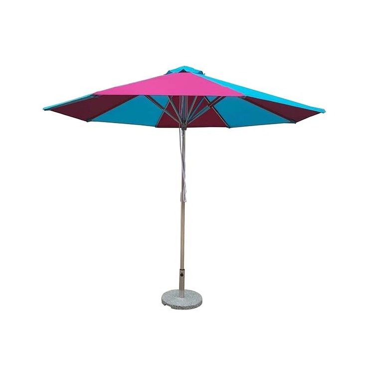 cheap commercial patio outdoor garden red big size parasol umbrella with base