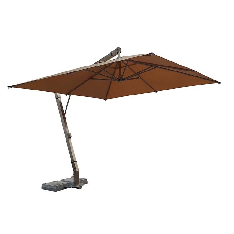 heavy duty extra large outdoor cafe bar restaurant windproof folding sun umbrella