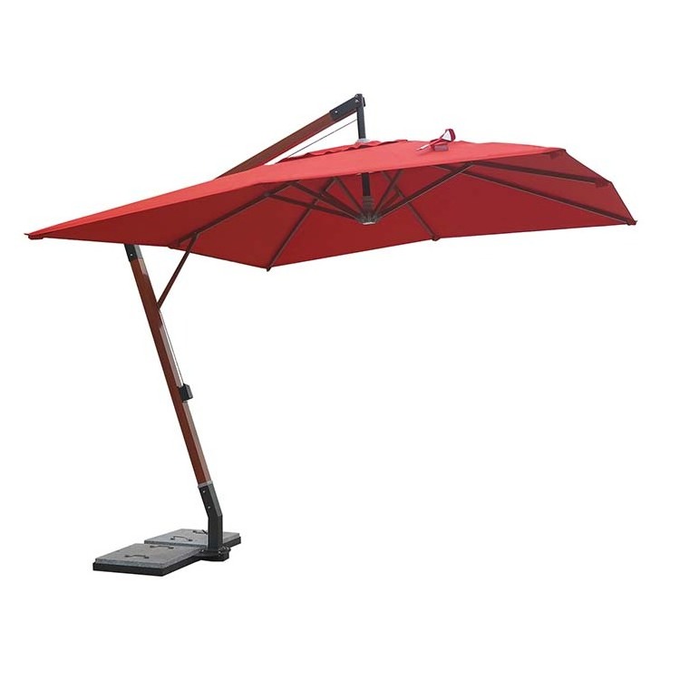 heavy duty extra large outdoor cafe bar restaurant windproof folding sun umbrella