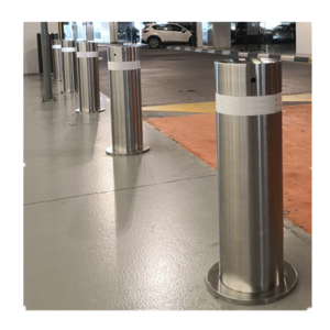 round stainless steel fixed protection outdoor street road metal parking traffic safety barrier bollard