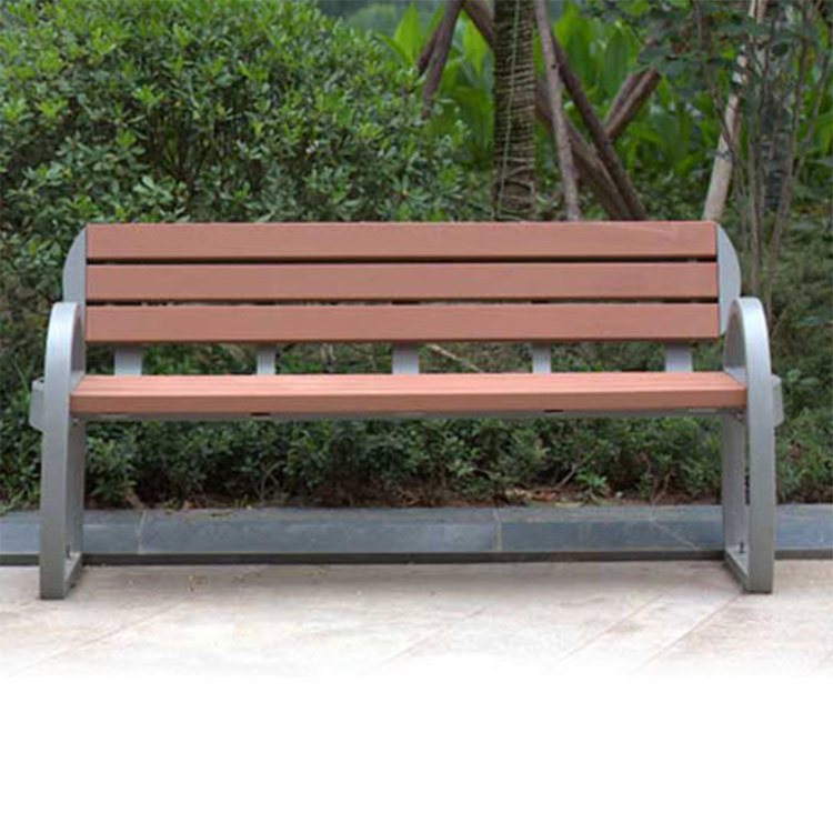 outdoor street furniture extra long composite wood bench public park sitting bench seat outside garden patio  bench chair