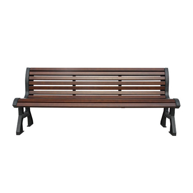 outdoor furniture wood slat bench seat public park long wood plastic composite bench seating out door garden patio bench chair