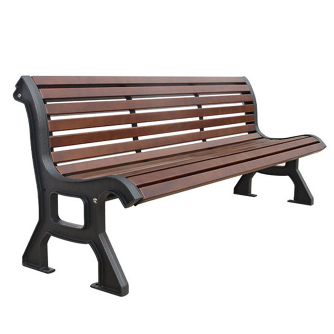 outdoor furniture wood slat bench seat public park long wood plastic composite bench seating out door garden patio bench chair