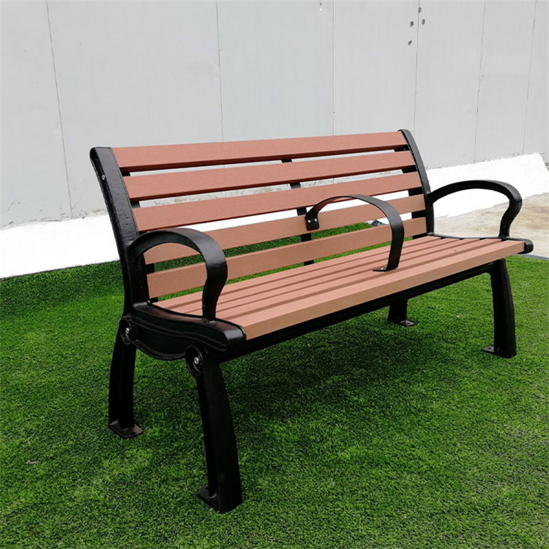 outdoor furniture wpc wooden bench outside park wood plastic composite bench seating out door garden patio 2 seater chair bench