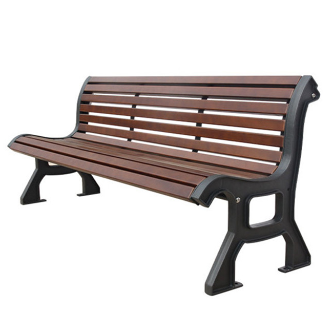 outdoor furniture wood slat bench seat public park long recycled plastic wood bench seating out door garden patio bench chair