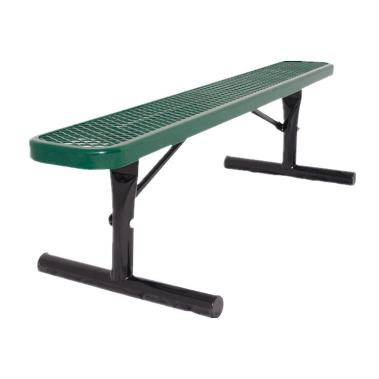 outdoor street furniture extra long expanded steel bench public park metal bench seat outside garden patio iron chair bench