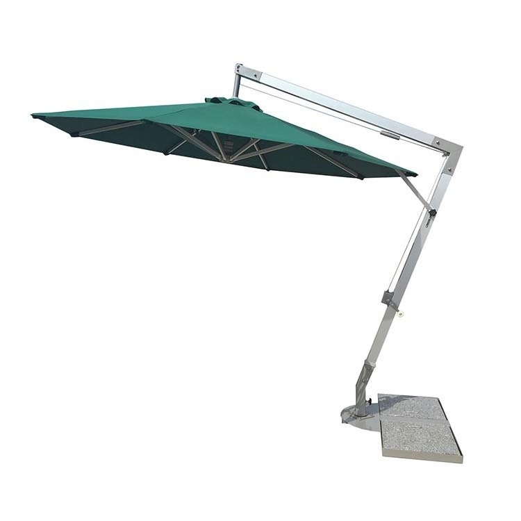 custom outdoor heavy duty anti weather beach pool centerpole folding sun umbrella for sale