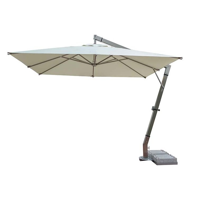 custom outdoor heavy duty anti weather beach pool centerpole folding sun umbrella for sale