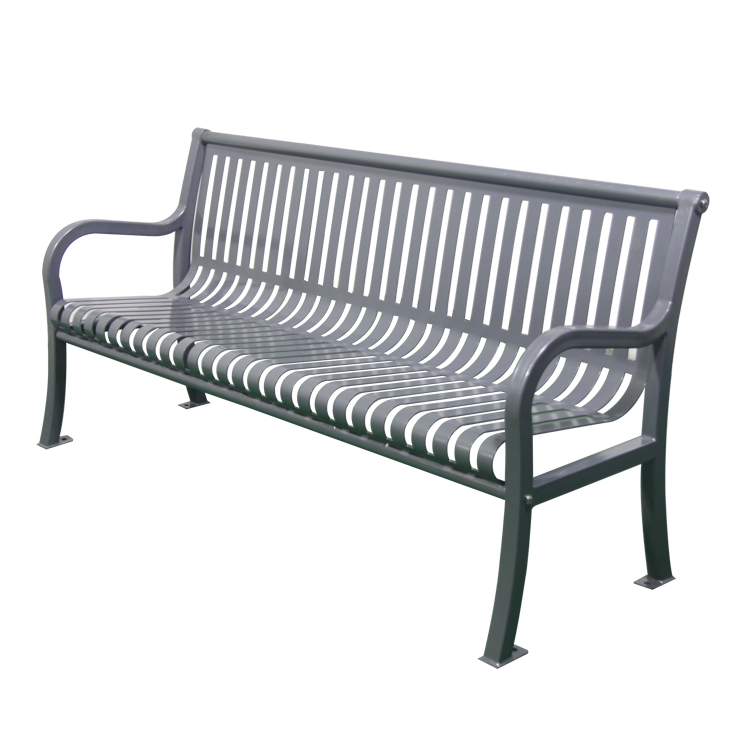 custom extra long outdoor galvanized steel metal bench seats park garden outside contemporary black bench chair