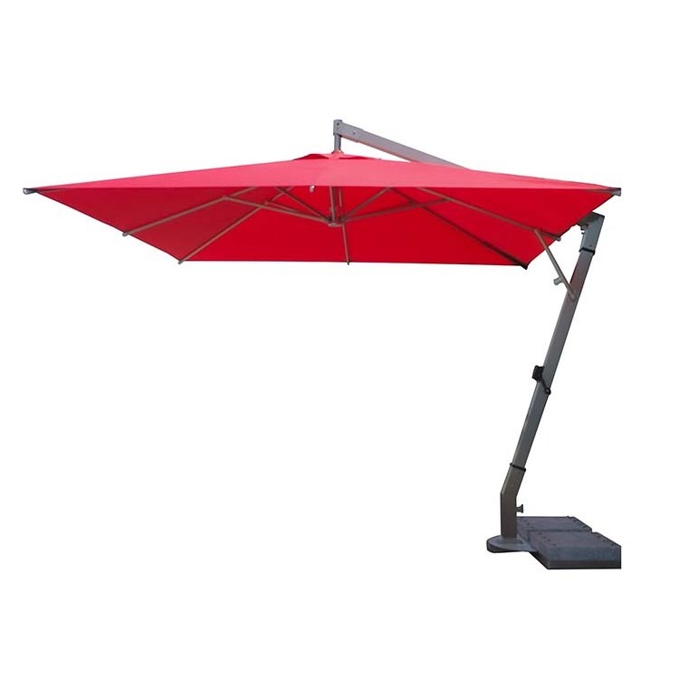 custom outdoor heavy duty anti weather beach pool centerpole folding sun umbrella for sale