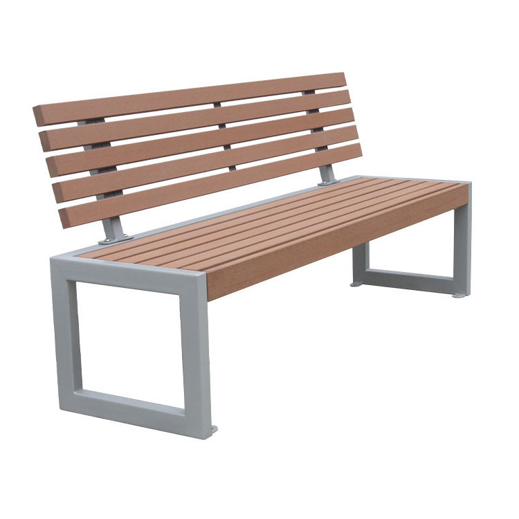 outdoor furniture extra long wpc wood bench outside park wood plastic composite bench seating out door garden patio chair bench