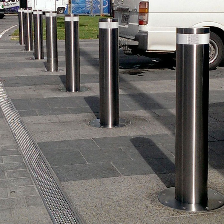 outdoor driveway stainless steel security bollard urban street highway crash road bollard barrier manufacturer