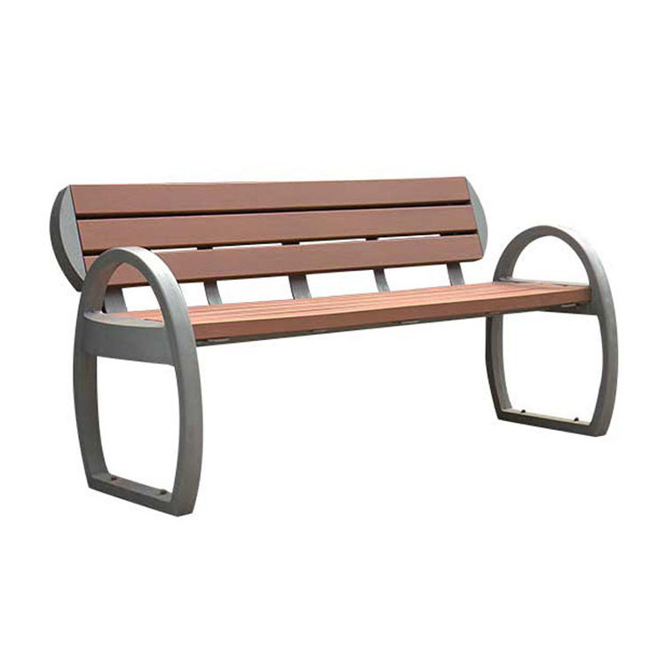 outdoor street furniture extra long composite wood bench public park sitting bench seat outside garden patio  bench chair