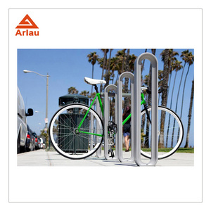 outdoor free standing bicycle rack metal road stationary floor bike storage stand