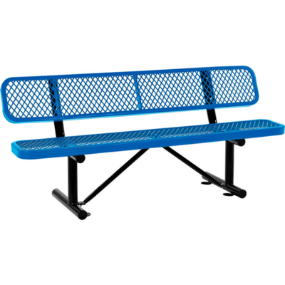 outdoor street furniture extra long expanded steel bench public park metal bench seat outside garden patio iron chair bench