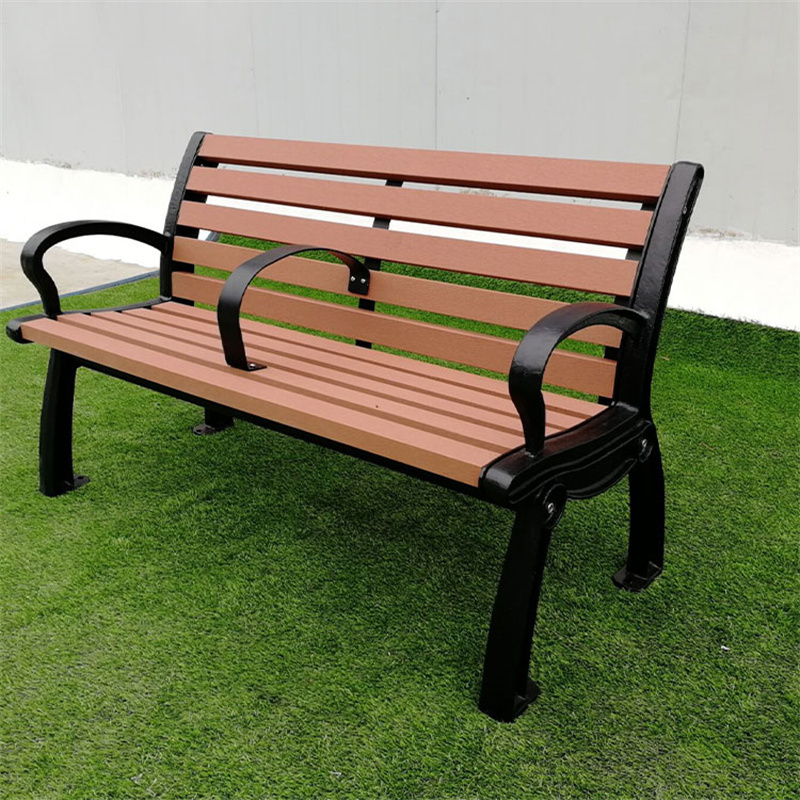 outdoor furniture wpc wooden bench outside park wood plastic composite bench seating out door garden patio 2 seater chair bench