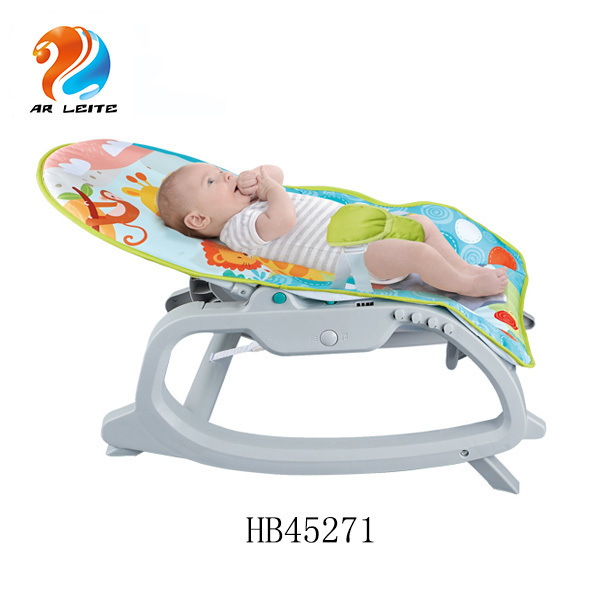 New 3 in 1 comfortable infant to tddler portable electric rocker baby swing chair with dining tray and music toys