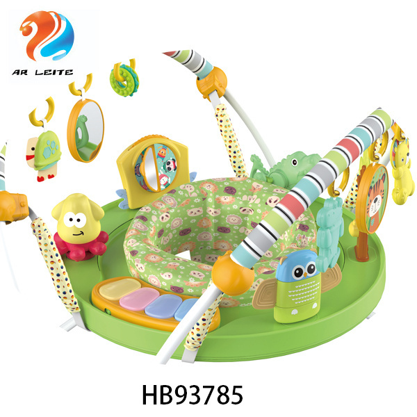 Education Multifunction Zoo Animal Music Walker Toy Picture Frame Battery Style Butterfly Bouncer Baby Jumping Chair