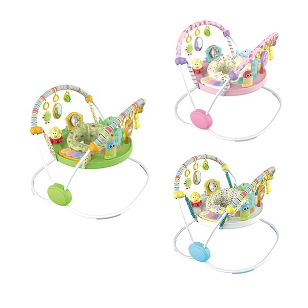 Education Multifunction Zoo Animal Music Walker Toy Picture Frame Battery Style Butterfly Bouncer Baby Jumping Chair