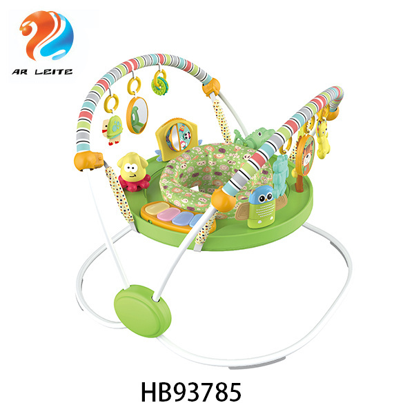 Education Multifunction Zoo Animal Music Walker Toy Picture Frame Battery Style Butterfly Bouncer Baby Jumping Chair