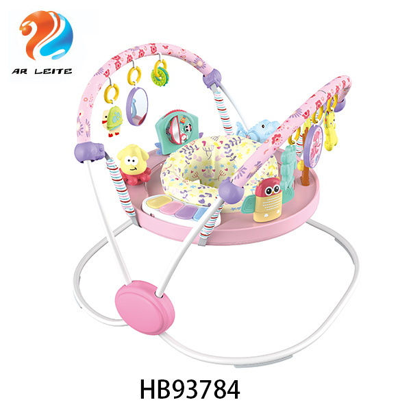 Education Multifunction Zoo Animal Music Walker Toy Picture Frame Battery Style Butterfly Bouncer Baby Jumping Chair