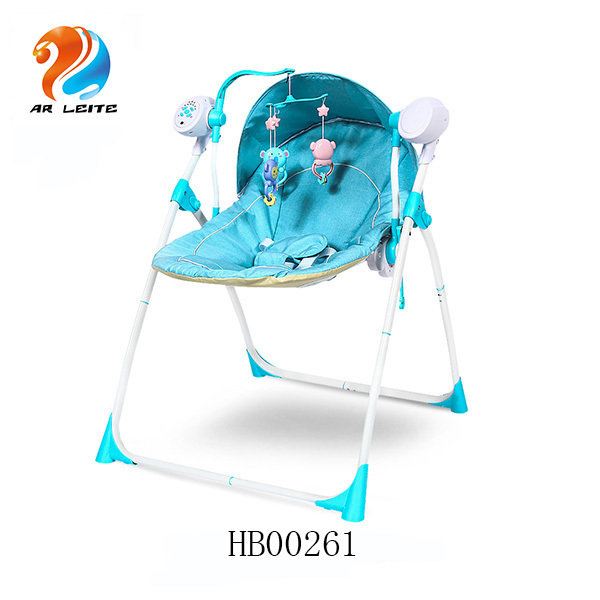 Multi-function electric baby swing chair rocking cradle with remote control baby crib kids swing bouncer with mosquito net