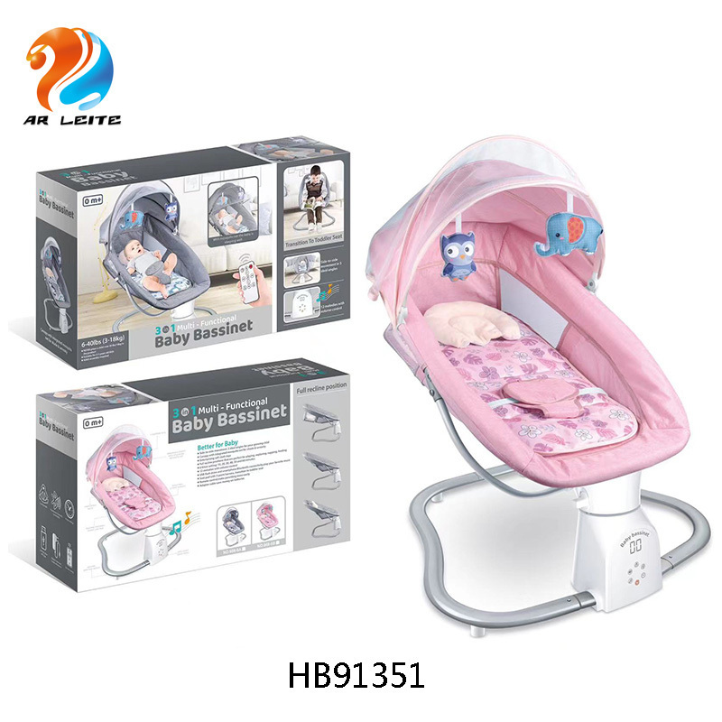 New Style Electric Baby Swing 3 in 1 Remote Control Baby Bouncer Seat Adjusted Speed Electric Rocking Chair