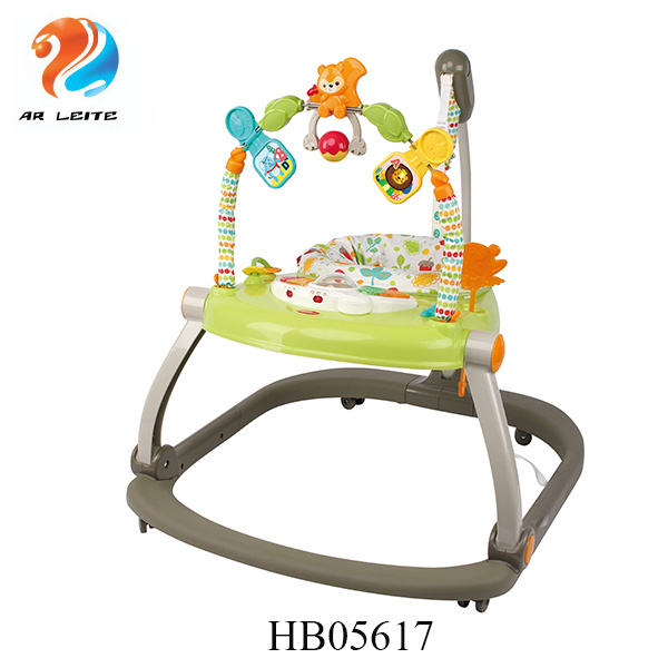 New Multi Function High Quality Musical Jumping Chair Skip Bodybuilding Plastic Jump Baby Walker With Music and toys