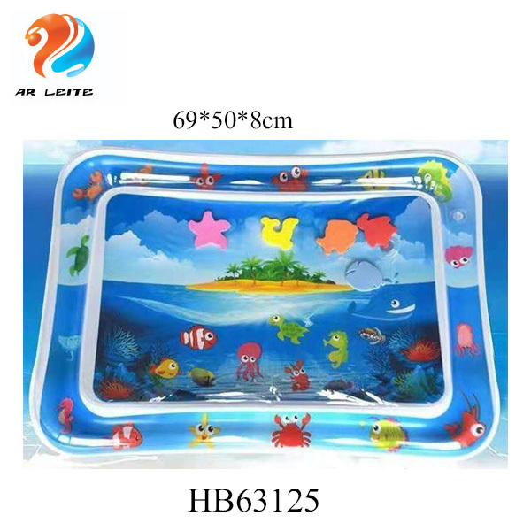 Wholesale Cheap Price PVC Inflatable Sleeping Blanket Children Summer Cool Playing Mat Reusable Baby Water Play Mat For Fun