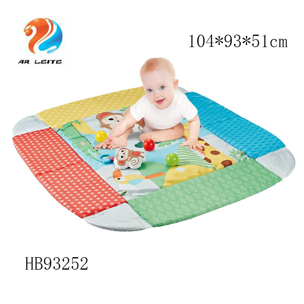 Wholesale Customized Toddler Nap Crawling Gym Mat Dinosaur Play Mat Ball Pit Mats With Ball