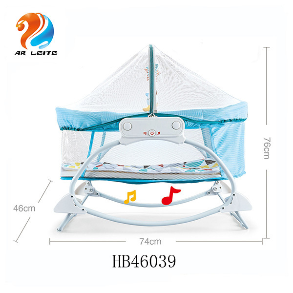 New items Multifunction Portable Electric Baby Cradle Swing Bed Crib Bassinet Outdoor with Musical and  Vibration Mosquito Net