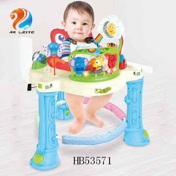 High Quality Mode Adjustable Multi-functional Baby Jumper Activity Jumping Chair Plastic Baby Walkers with Music Toys and Light