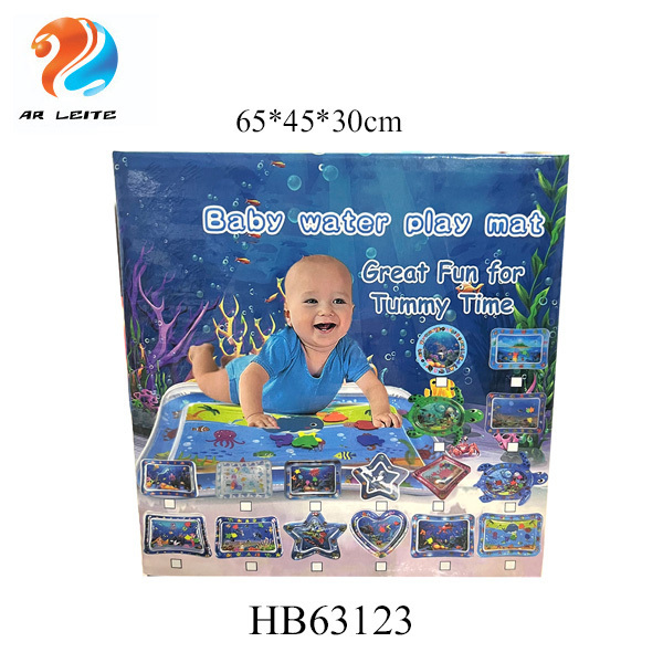 Wholesale High Quality Children Summer Cool Playing Mat PVC Inflatable Sleeping Blanket Reusable Baby Water Play Mat For Fun