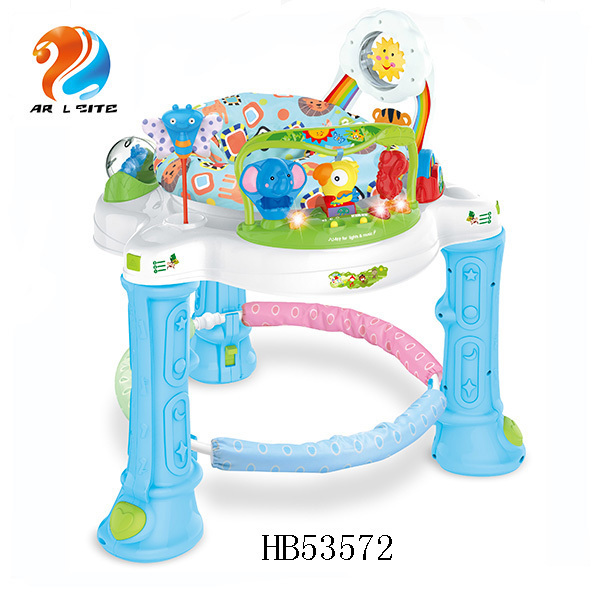 High Quality Mode Adjustable Multi-functional Baby Jumper Activity Jumping Chair Plastic Baby Walkers with Music Toys and Light