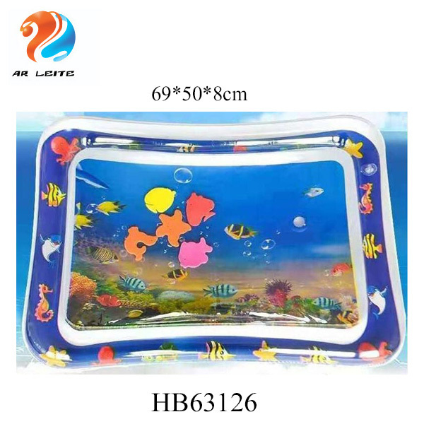 Wholesale Cheap Price PVC Inflatable Sleeping Blanket Children Summer Cool Playing Mat Reusable Baby Water Play Mat For Fun