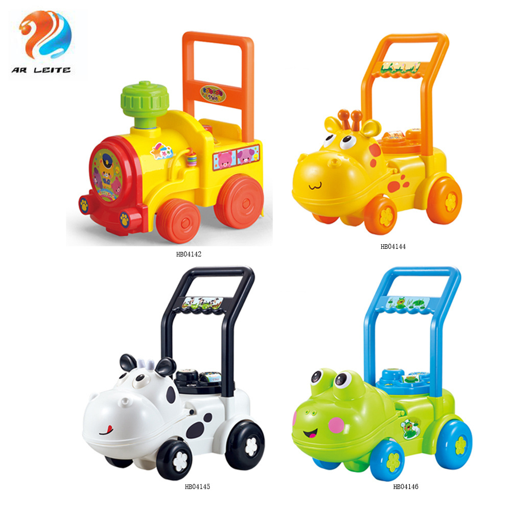 Manufacturers Wholesale Children's Hand Push Car Music Learning Education Toddler Ride In The Car