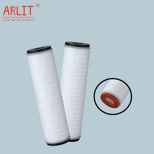 Industrial 10 Inches OD 69 0.22 1 Micron PP-A Pleated Filter Element Factory Laboratory Testing Filter Cartridge