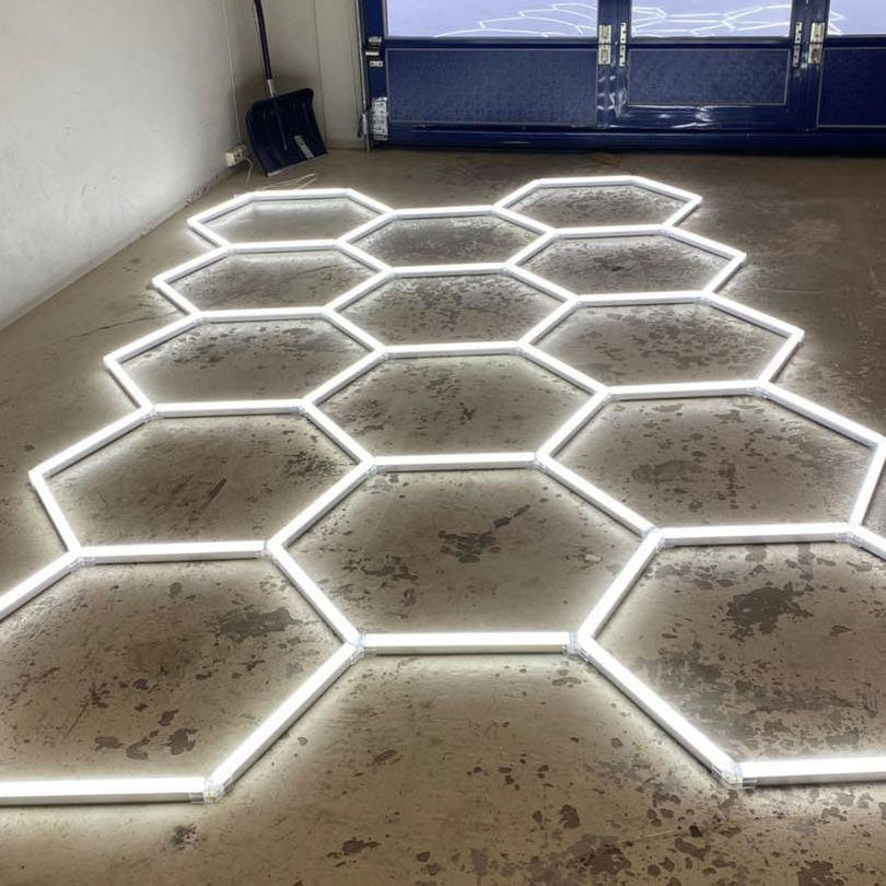 Led Hexagon Wall Lights Hex Lights For Garage Ceiling