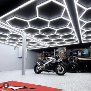 110V Hexagon Detailing Car Beauty Station Led Lights Home Hexagon Modular Ceiling Garage Light customizable