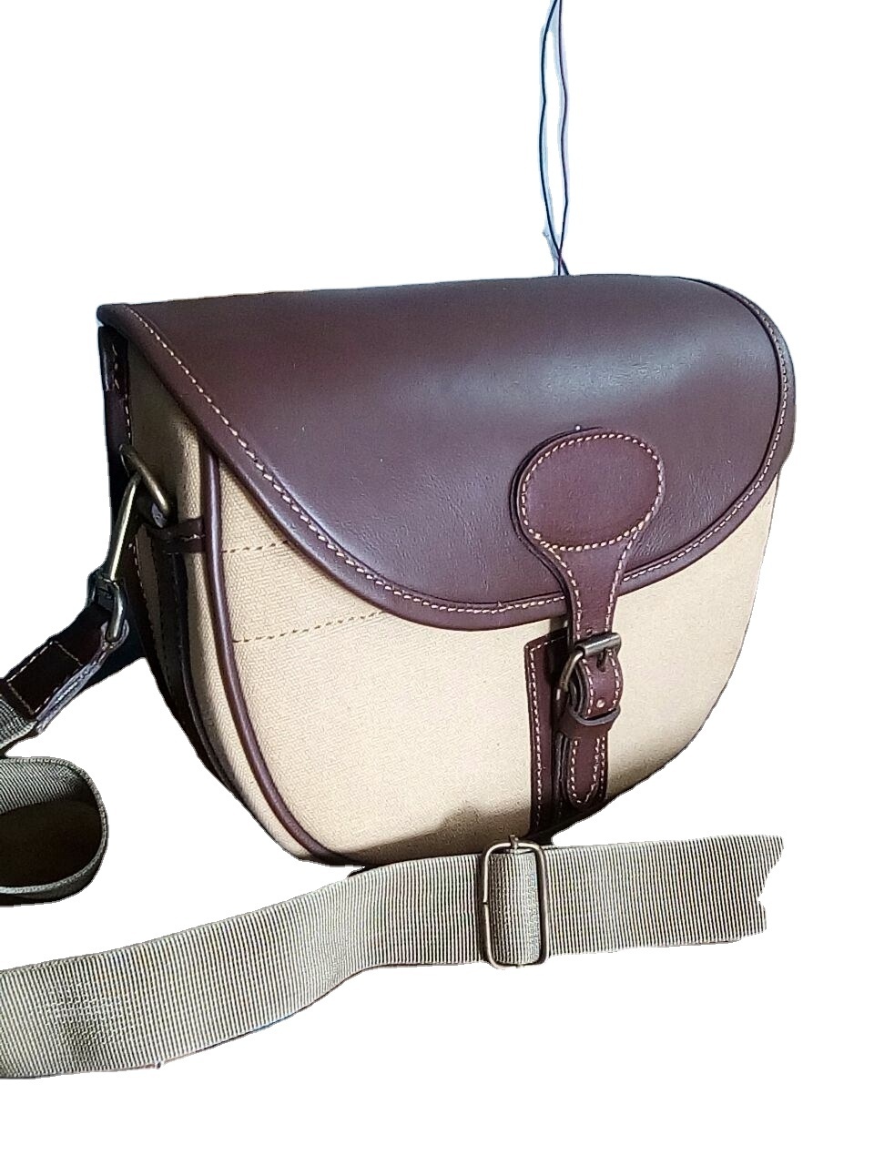 Armaaz leather High Quality Canvas and Genuine Soft Leather Hunting Cartridge Bag.