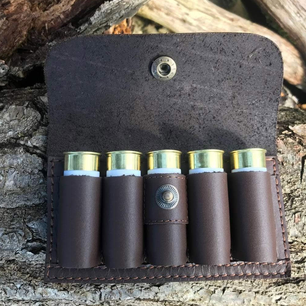 Original Leather Bullet Cartridge Pouch Adjustable Tactical Holder With Custom Size And Design Premium Camouflage Outdoor