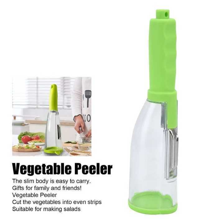 Kitchen Gadgets Multi-Functional Peeler Fruit Vegetable Peeler Stainless Steel Carrot Grater Paring Knife With Container