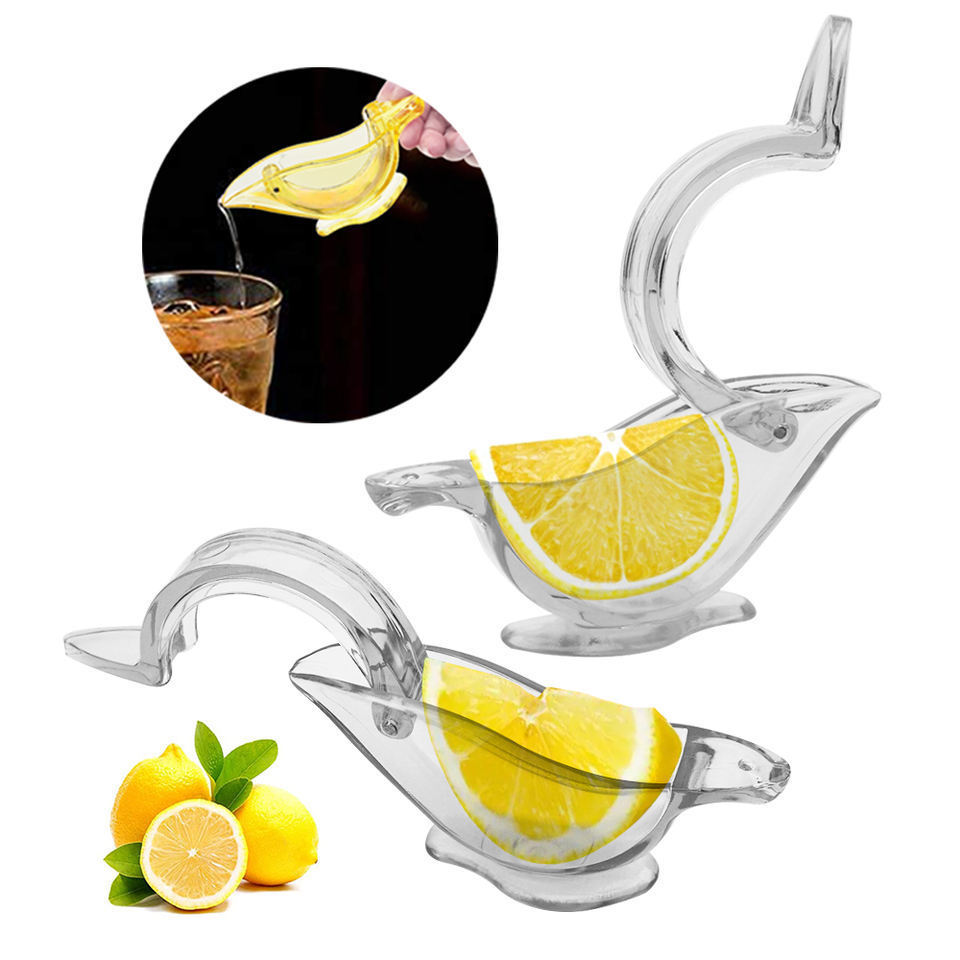 Top Seller Lemon Squeezer Acrylic Bird Shape Lemon Lime Squeezer Bird Manual Juicer Press Portable Lemon Squeezer Bird