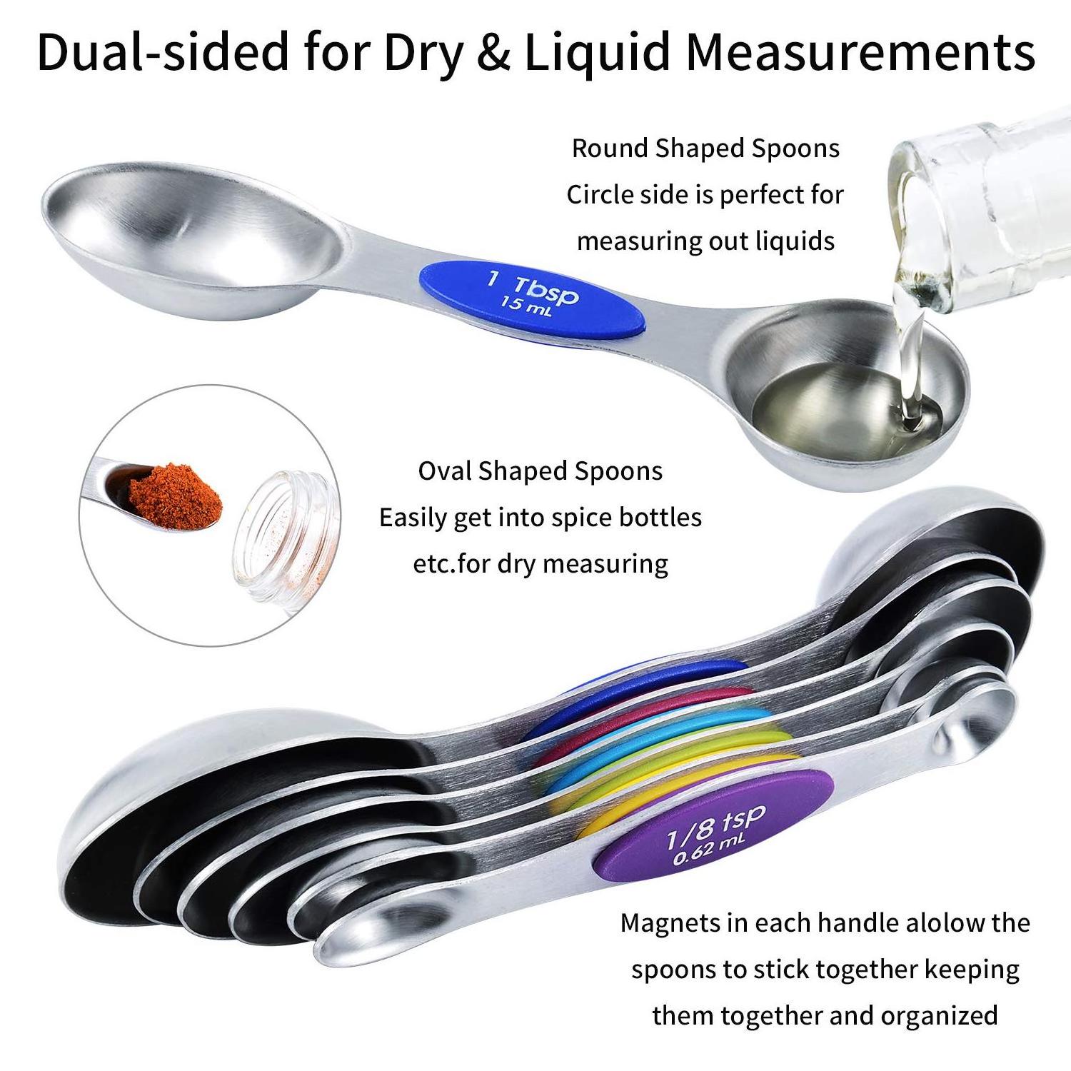 Hot Sale Stainless Steel Measuring Spoons Set  Teaspoon Coffee Measuring Spoon Stainless Steel Measuring Cups and Spoons Sets