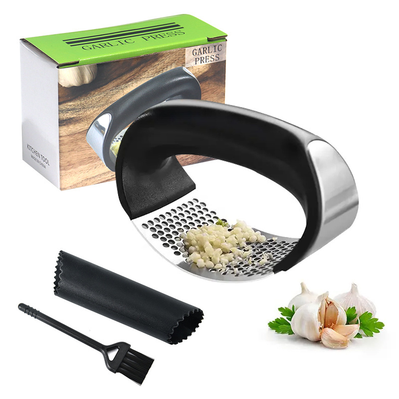 Kitchen Tools Stainless Steel Garlic Peeler Convenient and Durable Garlic Pressing Mud Multifunctional Kitchen