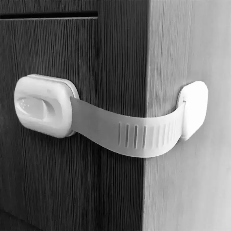 3m Adjustable Strap Kids Saftey Strap Child Proof Cabinet Latch Safe Door Handle Home Fridge Freezer Lock Baby Safe Lock