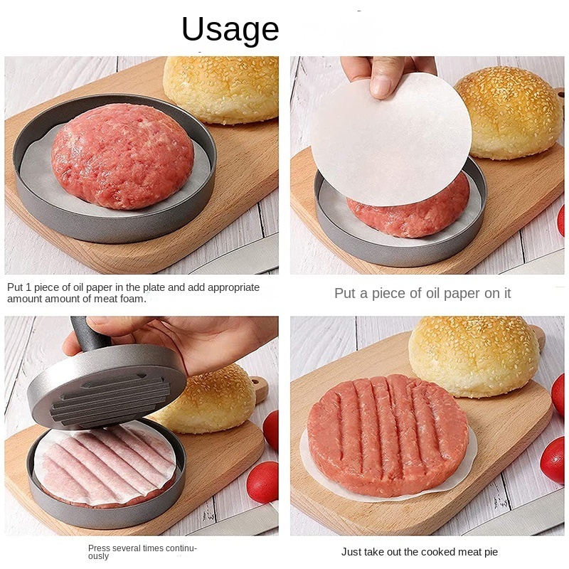 2023 Customized Hamburger Press Non Stick Burger Press Hamburger Patty Maker Kitchen Gadgets Manual Hamburger Patty Press